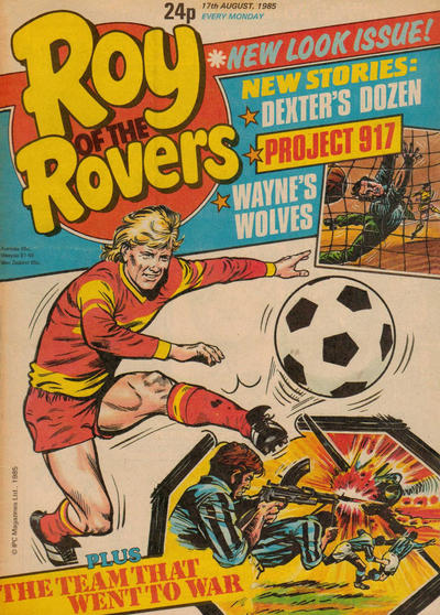 Cover for Roy of the Rovers (IPC, 1976 series) #17 August 1985 [457]