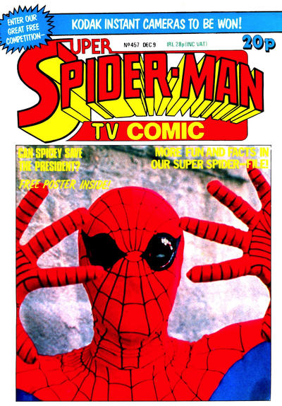 Cover for Super Spider-Man TV Comic (Marvel UK, 1981 series) #457