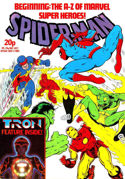 Cover for Super Spider-Man TV Comic (Marvel UK, 1981 series) #504