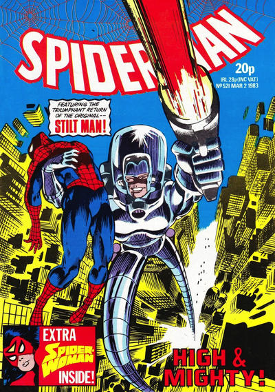 Cover for Super Spider-Man TV Comic (Marvel UK, 1981 series) #521