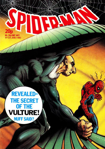 Cover for Super Spider-Man TV Comic (Marvel UK, 1981 series) #534