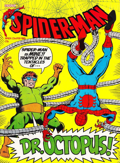 Cover for Spider-Man Comic (Marvel UK, 1984 series) #624