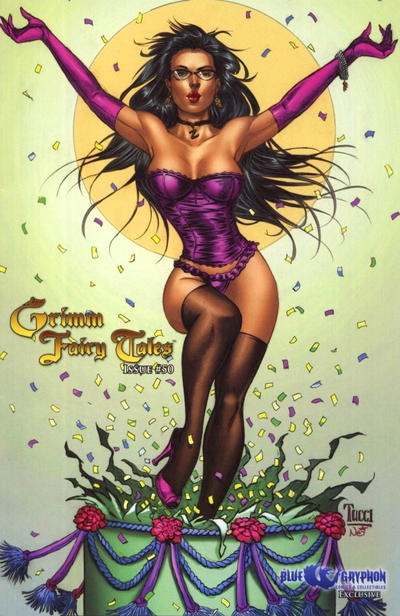 Cover for Grimm Fairy Tales (Zenescope Entertainment, 2005 series) #50 [Blue Gryphon Comics Exclusive Nice Variant by Billy Tucci]