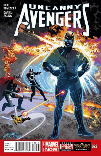 Cover for Uncanny Avengers (Marvel, 2012 series) #22 [Direct Edition]