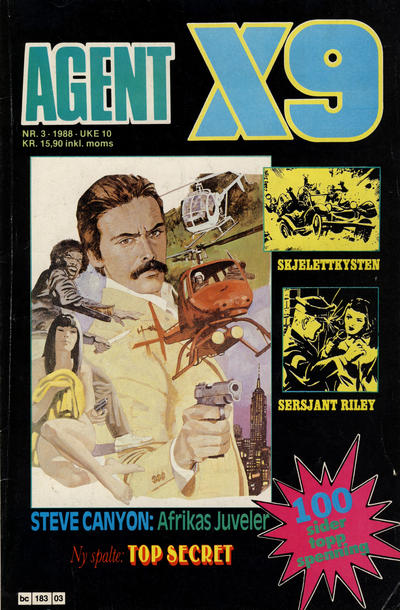 Cover for Agent X9 (Semic, 1976 series) #3/1988