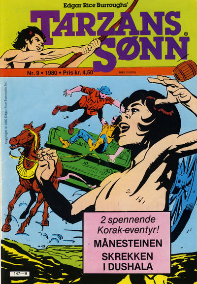 Cover for Tarzans Sønn (Atlantic Forlag, 1979 series) #9/1980