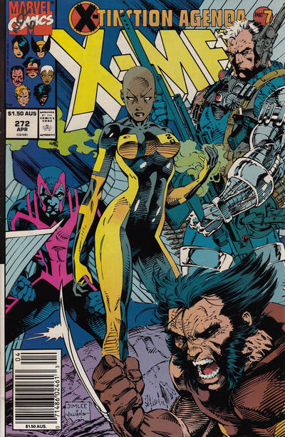 Cover for The Uncanny X-Men (Marvel, 1981 series) #272 [Australian]