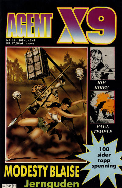 Cover for Agent X9 (Semic, 1976 series) #11/1989
