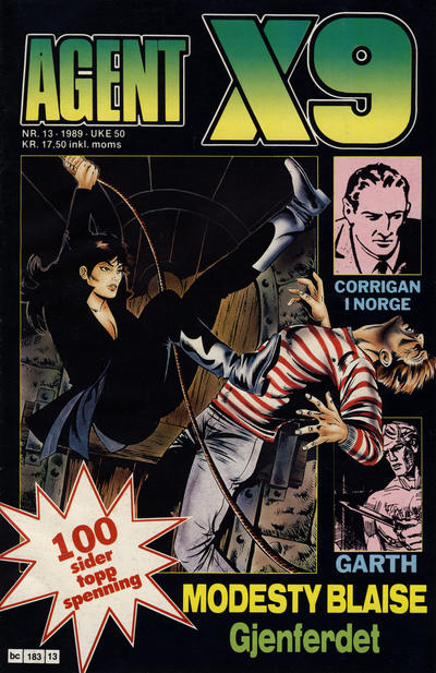 Cover for Agent X9 (Semic, 1976 series) #13/1989