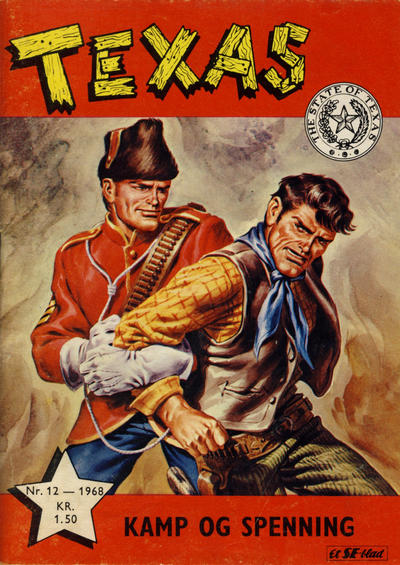 Cover for Texas (Serieforlaget / Se-Bladene / Stabenfeldt, 1953 series) #12/1968