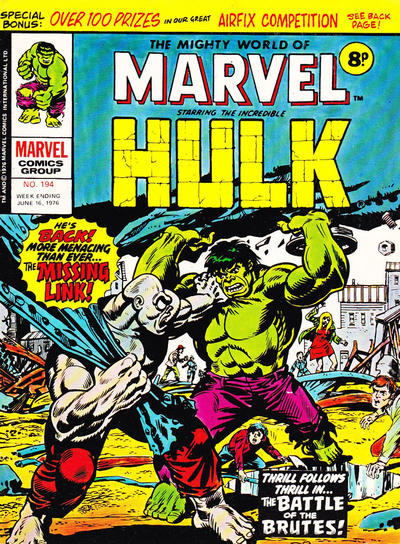 Cover for The Mighty World of Marvel (Marvel UK, 1972 series) #194