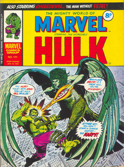 Cover for The Mighty World of Marvel (Marvel UK, 1972 series) #171