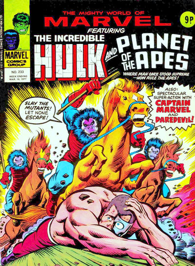 Cover for The Mighty World of Marvel (Marvel UK, 1972 series) #233