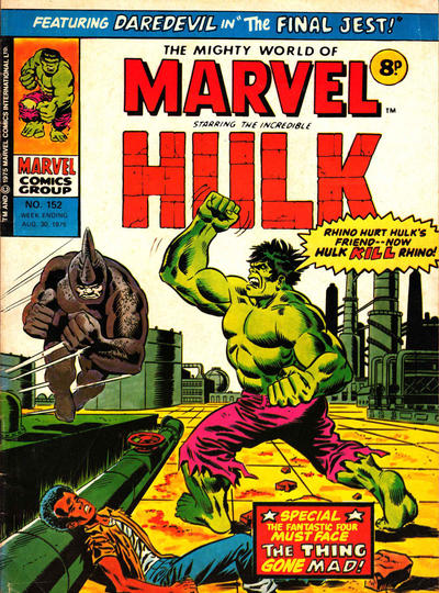 Cover for The Mighty World of Marvel (Marvel UK, 1972 series) #152