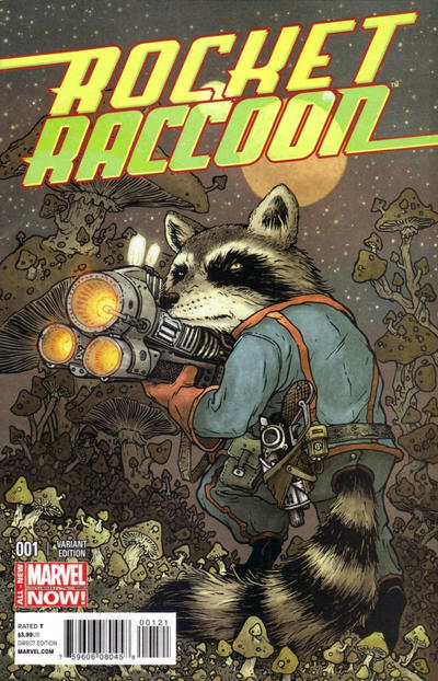 Cover for Rocket Raccoon (Marvel, 2014 series) #1 [David Petersen Variant]