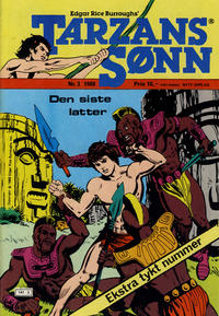 Cover Thumbnail for Tarzans Sønn (Atlantic Forlag, 1979 series) #3/1988