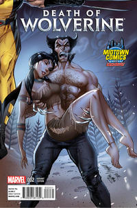 Cover Thumbnail for Death of Wolverine (Marvel, 2014 series) #2 [Midtown Comics Exclusive - J. Scott Campbell Connecting]
