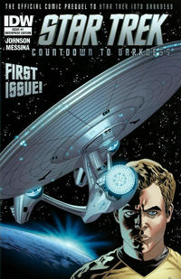 Cover for Star Trek Countdown to Darkness (IDW, 2013 series) #1 [Enterprise Edition by Stephen Molnar]