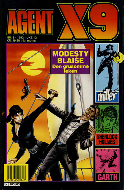 Cover for Agent X9 (Semic, 1976 series) #3/1992