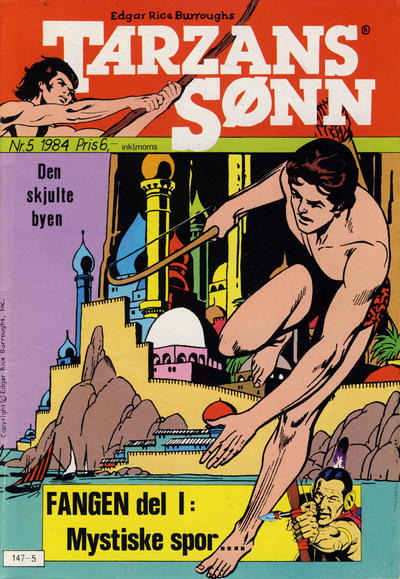 Cover for Tarzans Sønn (Atlantic Forlag, 1979 series) #5/1984