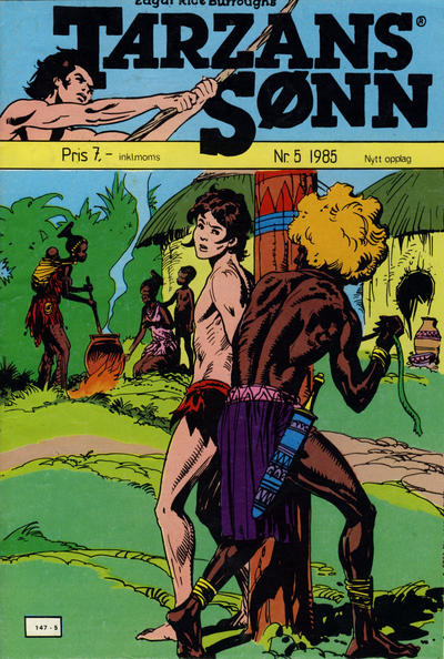Cover for Tarzans Sønn (Atlantic Forlag, 1979 series) #5/1985