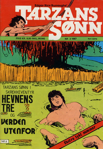 Cover for Tarzans Sønn (Atlantic Forlag, 1979 series) #3/1987