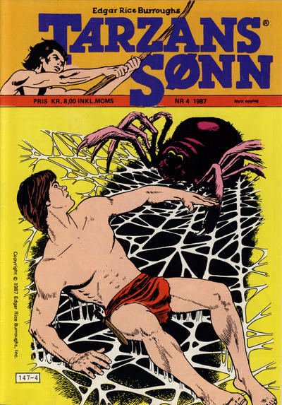 Cover for Tarzans Sønn (Atlantic Forlag, 1979 series) #4/1987