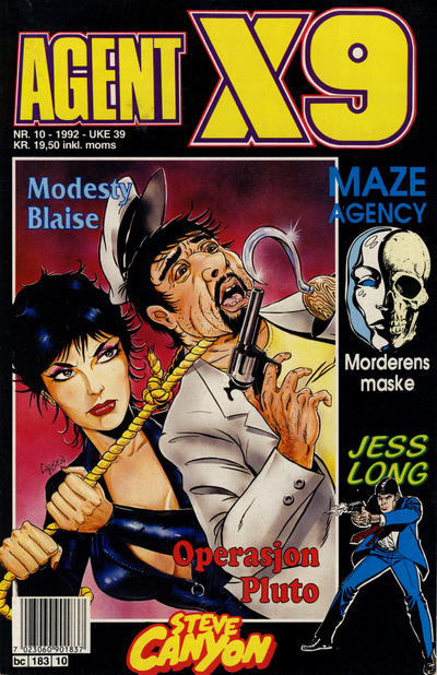 Cover for Agent X9 (Semic, 1976 series) #10/1992