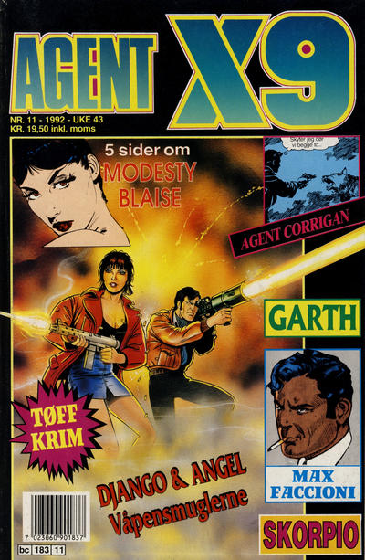 Cover for Agent X9 (Semic, 1976 series) #11/1992