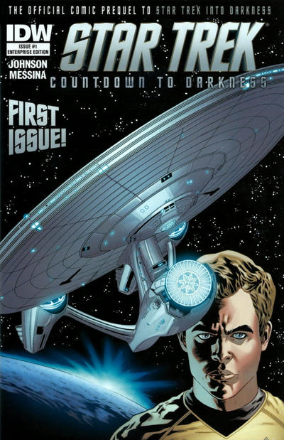 Cover for Star Trek Countdown to Darkness (IDW, 2013 series) #1 [Enterprise Edition by Stephen Molnar]