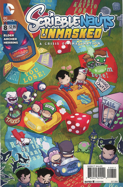 Cover for Scribblenauts Unmasked: A Crisis of Imagination (DC, 2014 series) #8