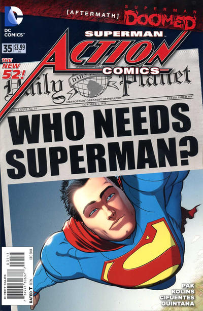 Cover for Action Comics (DC, 2011 series) #35 [Direct Sales]
