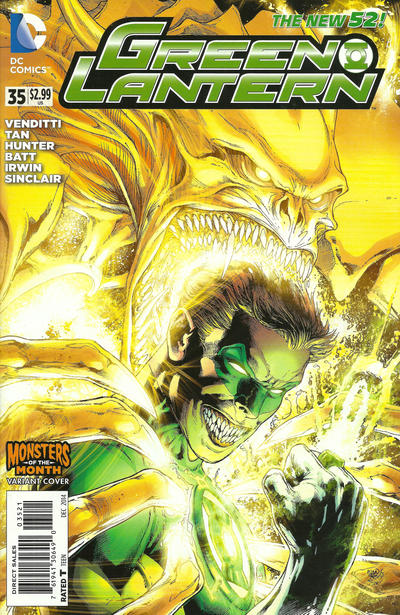 Cover for Green Lantern (DC, 2011 series) #35 [Monsters of the Month Cover]