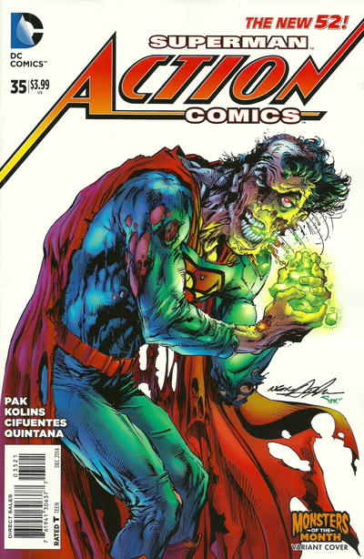 Cover for Action Comics (DC, 2011 series) #35 [Monsters of the Month Cover]