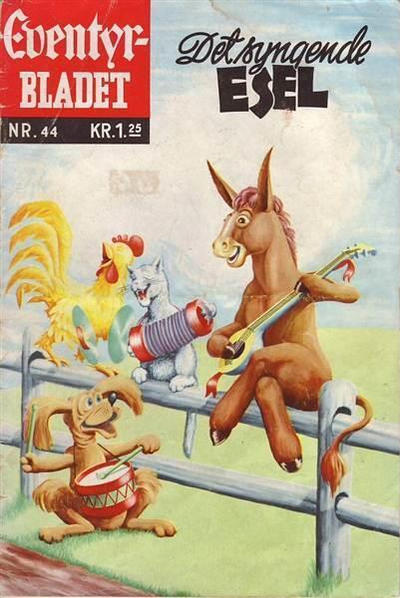 Cover for Junior Eventyrbladet [Eventyrbladet] (Illustrerte Klassikere / Williams Forlag, 1957 series) #44 - Det syngende eselet