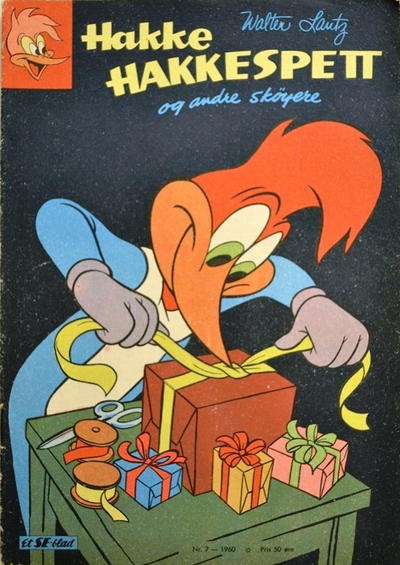Cover for Hakke Hakkespett og andre skøyere (Serieforlaget / Se-Bladene / Stabenfeldt, 1959 series) #7/1960