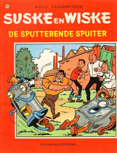 Cover for Suske en Wiske (Standaard Uitgeverij, 1967 series) #165 - De sputterende spuiter [Herdruk 2006]