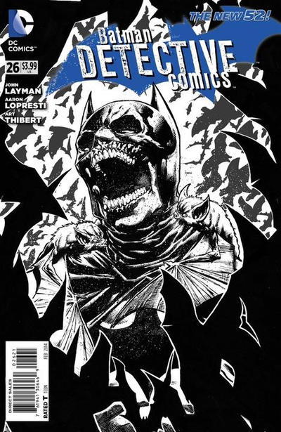 Cover for Detective Comics (DC, 2011 series) #26 [Jason Fabok Black & White Cover]