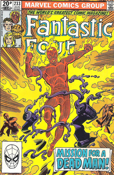 Cover for Fantastic Four (Marvel, 1961 series) #233 [British]