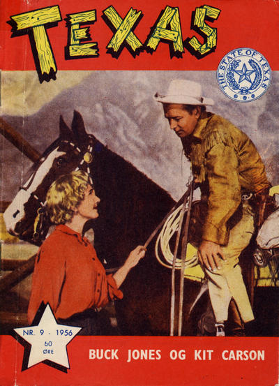 Cover for Texas (Serieforlaget / Se-Bladene / Stabenfeldt, 1953 series) #9/1956