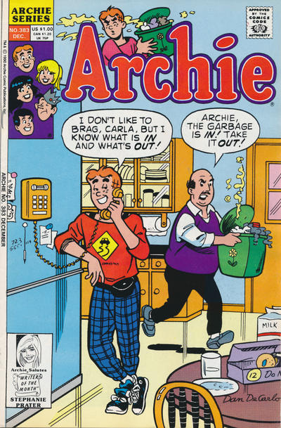 Cover for Archie (Archie, 1959 series) #383 [Direct]