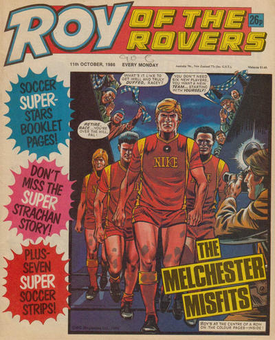 Cover for Roy of the Rovers (IPC, 1976 series) #11 October 1986 [517]
