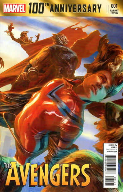 Cover for 100th Anniversary Special: Avengers (Marvel, 2014 series) #1 [Alexander Lozano Variant]