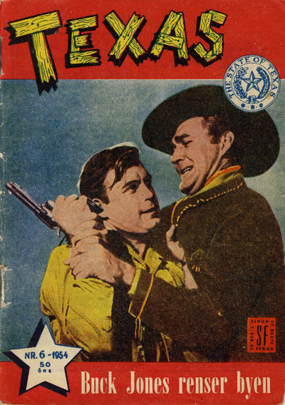 Cover for Texas (Serieforlaget / Se-Bladene / Stabenfeldt, 1953 series) #6/1954