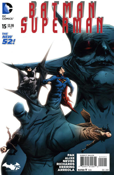 Cover for Batman / Superman (DC, 2013 series) #15 [Direct Sales]