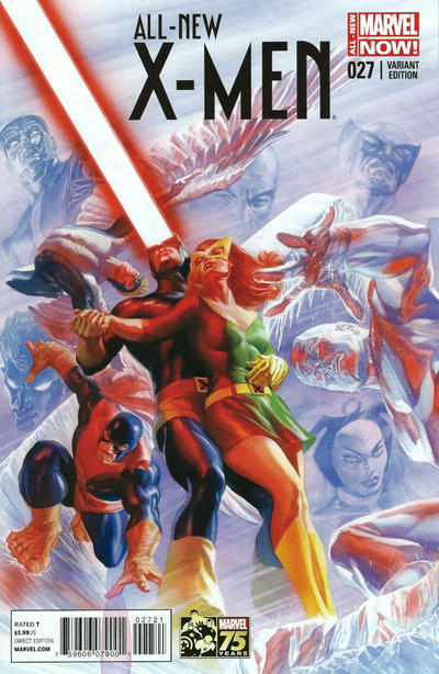 Cover for All-New X-Men (Marvel, 2013 series) #27 [Alex Ross '75th Anniversary']