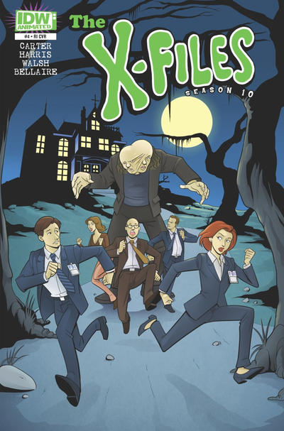 Cover for The X-Files: Season 10 (IDW, 2013 series) #4 [Retailer Incentive Cover - The Sharp Brothers]