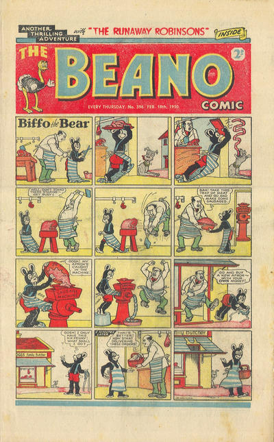 Cover for The Beano Comic (D.C. Thomson, 1938 series) #396