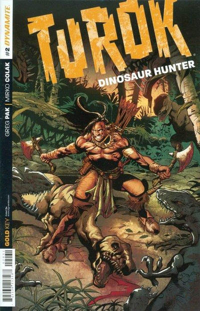 Cover for Turok: Dinosaur Hunter (Dynamite Entertainment, 2014 series) #2 [Retailer Incentive Cover Art by Roberto Castro]