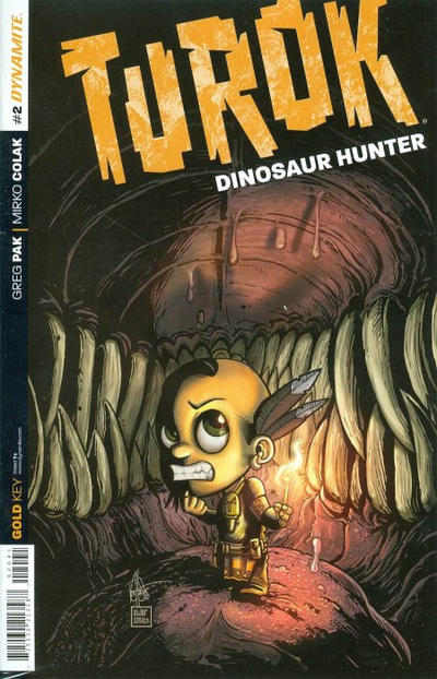 Cover for Turok: Dinosaur Hunter (Dynamite Entertainment, 2014 series) #2 [Retailer Incentive Cover Art by Ken Haeser]